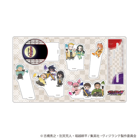『ヴィジランテ -僕のヒーローアカデミア ILLEGALS-』プレミアム アクリルジオラマプレート01/書道ver. 集合デザイン(レトロアート)