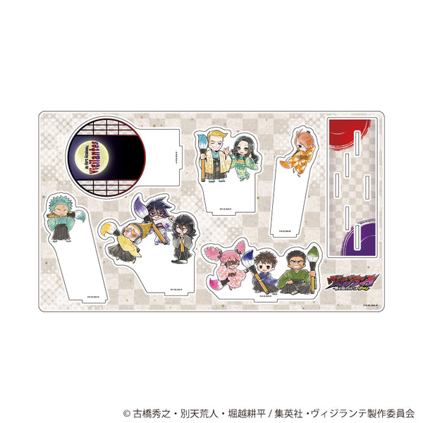 『ヴィジランテ -僕のヒーローアカデミア ILLEGALS-』プレミアム アクリルジオラマプレート01/書道ver. 集合デザイン(レトロアート)
