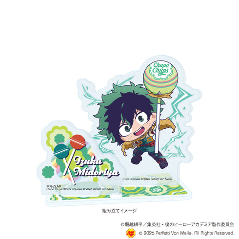 『僕のヒーローアカデミア×チュッパチャプス』アクリルスタンドプレート01/緑谷 出久(ミニキャライラスト)