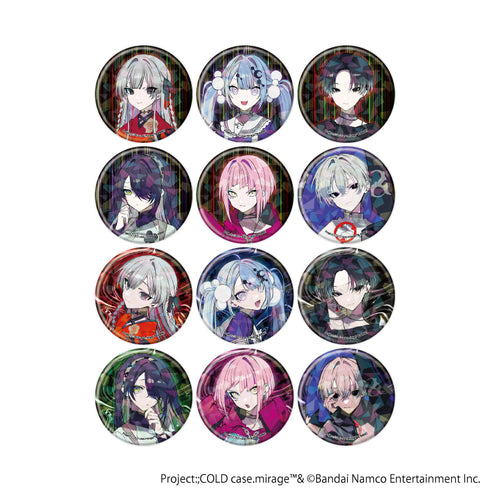 『Project:;COLD case.mirage』ホログラム缶バッジ(57mm)01/コンプリートセット(全12種)(公式イラスト)