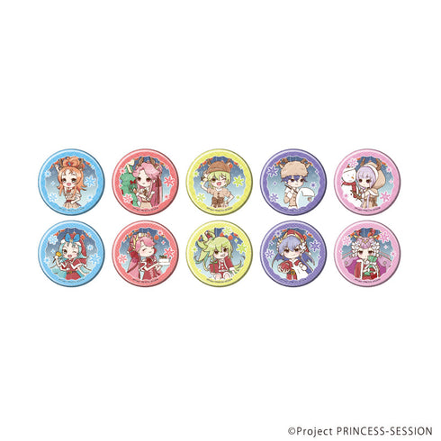 『プリンセッション・オーケストラ』缶バッジ03/コンプリートセット(全10種) クリスマスVer.(グラフアートイラスト)