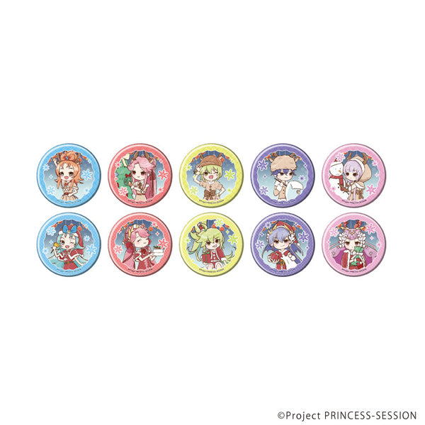 『プリンセッション・オーケストラ』缶バッジ03/コンプリートセット(全10種) クリスマスVer.(グラフアートイラスト)