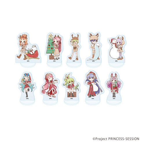 『プリンセッション・オーケストラ』アクリルぷちスタンド02/コンプリートセット(全10種) クリスマスVer.(グラフアートイラスト)