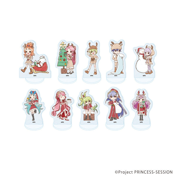『プリンセッション・オーケストラ』アクリルぷちスタンド02/コンプリートセット(全10種) クリスマスVer.(グラフアートイラスト)