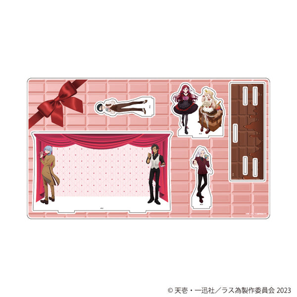 『悲劇の元凶となる最強外道ラスボス女王は民の為に尽くします。』プレミアムアクリルジオラマプレート01/集合デザイン(描き下ろしイラスト)