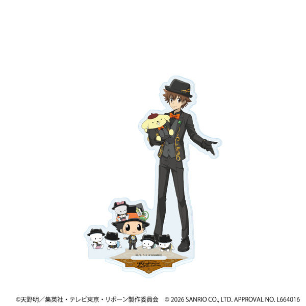 『家庭教師ヒットマンREBORN!×SANRIO CHARACTERS』ホログラムアクリルスタンド01/リボーン×ニャニィニュニェニョン&沢田綱吉×ポムポムプリン