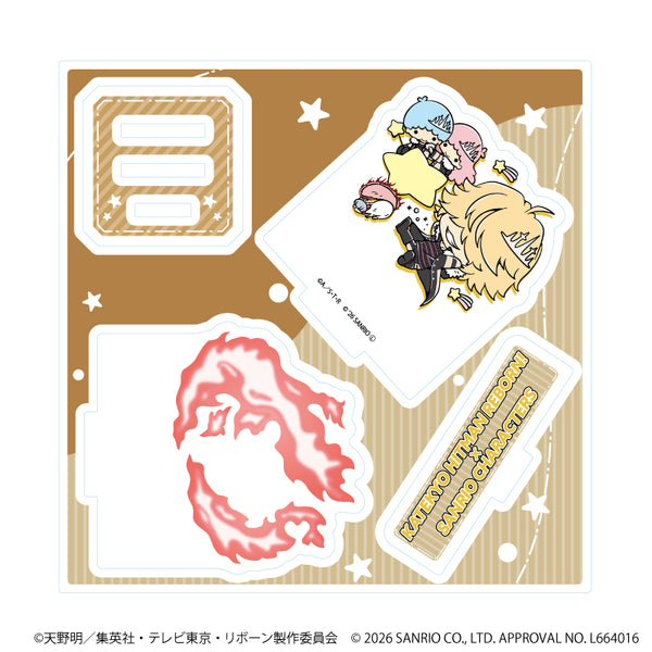 『家庭教師ヒットマンREBORN!×SANRIO CHARACTERS』アクリルスタンドプレート09/ベルフェゴール×リトルツインスターズ(コラボイラスト)