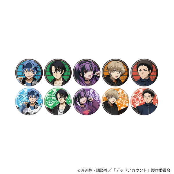 "Dead Account" Pin Badge 02 / Street Fashion Ver. Complete Set (10 Varieties) (Original Illustration)