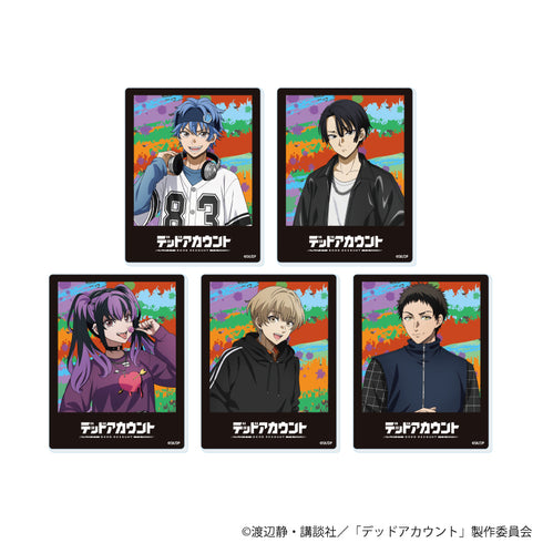 "Dead Account" Acrylic Card 01 / Street Fashion Ver. Complete Set (5 Varieties) (Original Illustration)