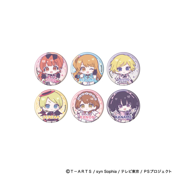 《Pretty Series》徽章01/《Pretty Rhythm Aurora Dream》造型搭配版 完整套組(全6種)(迷你角色插圖)