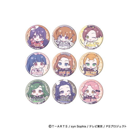 《Pretty系列》徽章02/《Pretty Rhythm:Dear My Future》穿搭变奏版 盲盒(共9种)(迷你角色插画)【盒装】【202607再版】