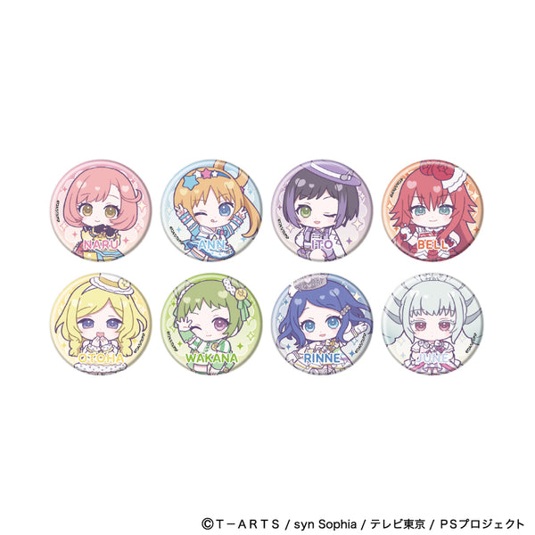 《Pretty Series》徽章03/《Pretty Rhythm:Rainbow Live》造型變奏版 完整套組(全8種)(迷你角色插圖)