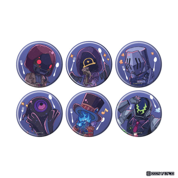 『仕事終わりにあの店で』缶バッジ02/コンプリートセット(全6種)(グラフアートイラスト)