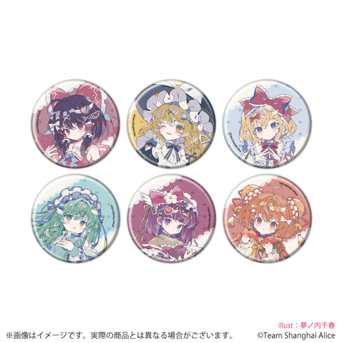 『東方Project』缶バッジ09/天使界隈ver. ブラインド(全6種)(描き起こしイラスト)【BOX】【202609再販】