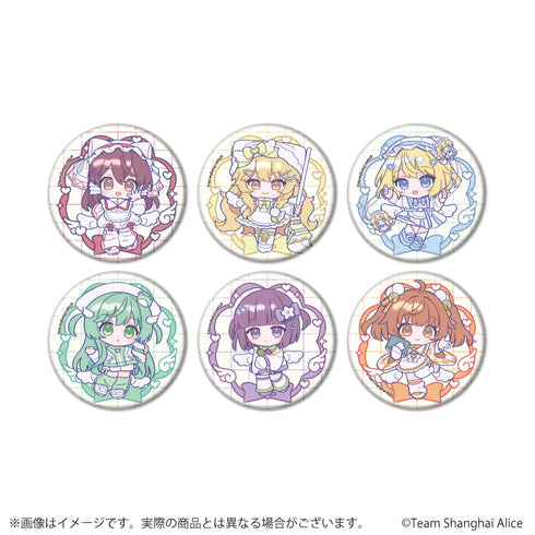 『東方Project』缶バッジ10/天使界隈ver. ブラインド(全6種)(ミニキャライラスト)【BOX】【202609再販】