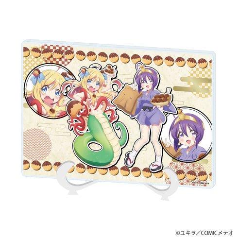 『邪神ちゃんドロップキック』アクリルアートボード(A5サイズ)04/邪神ちゃん&メデューサ ご当地ver. (描き下ろしイラスト)【202606再販】