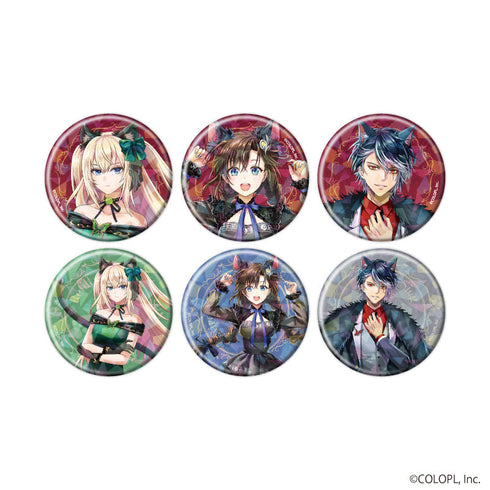 『クイズRPG 魔法使いと黒猫のウィズ』ホログラム缶バッジ(57mm)04/猫の日ver. コンプリートセット(全6種)(描き下ろしイラスト)
