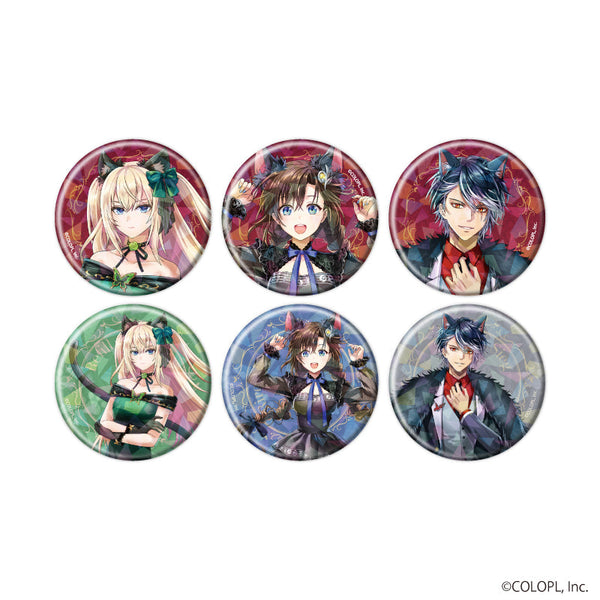 『クイズRPG 魔法使いと黒猫のウィズ』ホログラム缶バッジ(57mm)04/猫の日ver. コンプリートセット(全6種)(描き下ろしイラスト)