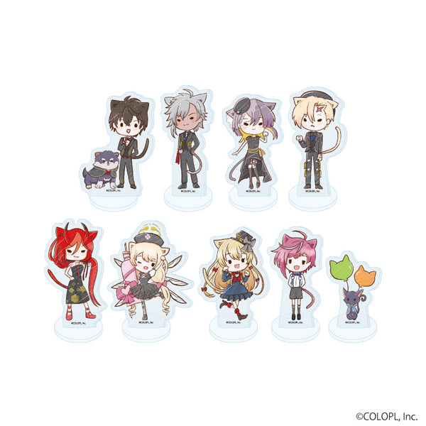 『クイズRPG 魔法使いと黒猫のウィズ』アクリルぷちスタンド01/猫の日ver. コンプリートセット(全9種)(グラフアートイラスト)
