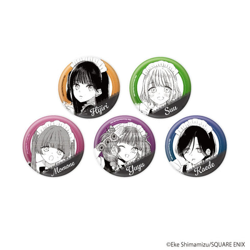 『憧れのメイドさんはタバコが似合う』缶バッジ01/コンプリートセット(全5種)