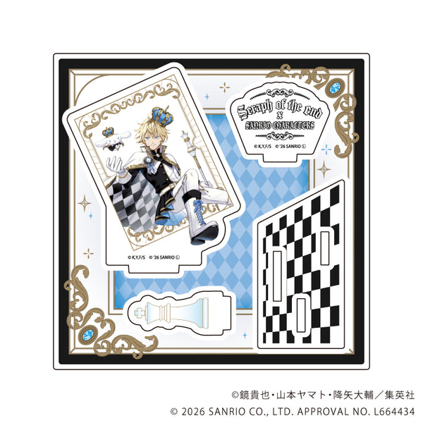 『終わりのセラフ×サンリオキャラクターズ』アクリルスタンドプレート02/百夜ミカエラ×シナモロール(コラボイラスト)