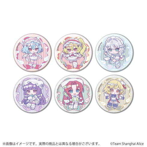 『東方Project』缶バッジ12/天使界隈ver. コンプリートセット(全6種)(ミニキャライラスト)