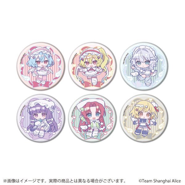 "Touhou Project" Pin Badge Set 12 / Angelic World Ver. Complete Set (6 Varieties) (Mini Character Illustrations)