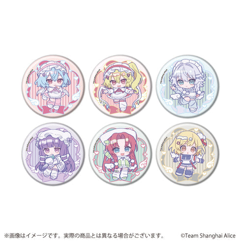 『東方Project』缶バッジ12/天使界隈ver. ブラインド(全6種)(ミニキャライラスト)【BOX】【202609再販】