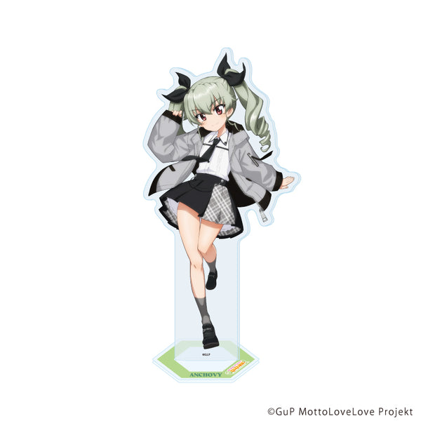 『ガールズ&パンツァー もっとらぶらぶ作戦です!』アクリルスタンド30/アンチョビ 制服アレンジver.(描き下ろしイラスト)