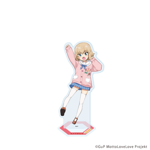 『ガールズ&パンツァー もっとらぶらぶ作戦です!』アクリルスタンド31/カチューシャ 制服アレンジver.(描き下ろしイラスト)