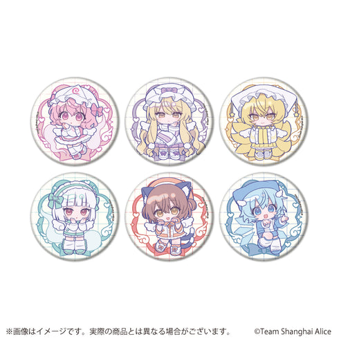『東方Project』缶バッジ14/天使界隈ver. コンプリートセット(全6種)(ミニキャライラスト)