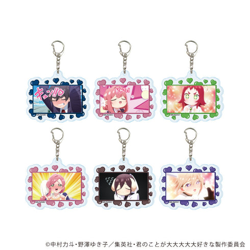 『君のことが大大大大大好きな100人の彼女』アクリルキーホルダー08/コンプリートセット(全6種)(場面写イラスト)