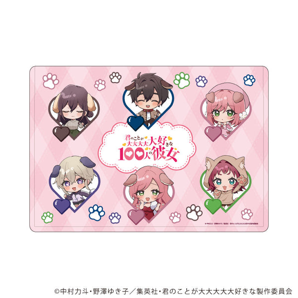『君のことが大大大大大好きな100人の彼女』キャラクリアケース04/集合デザイン(ミニキャライラスト)