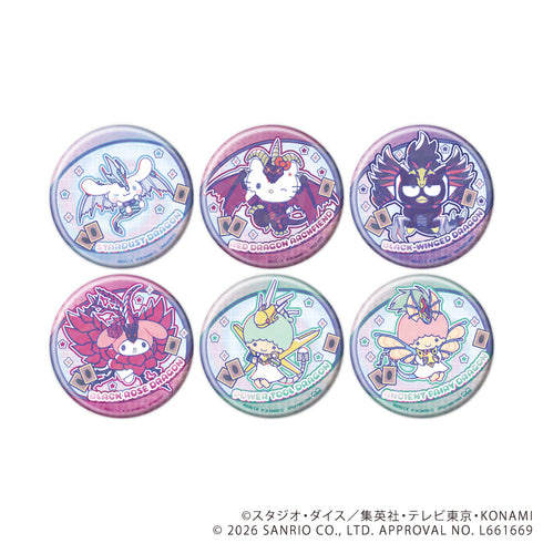 『遊☆戯☆王5D's×サンリオキャラクターズ』ホログラム缶バッジ(65mm)01/コンプリートセット(全6種)(コラボイラスト)