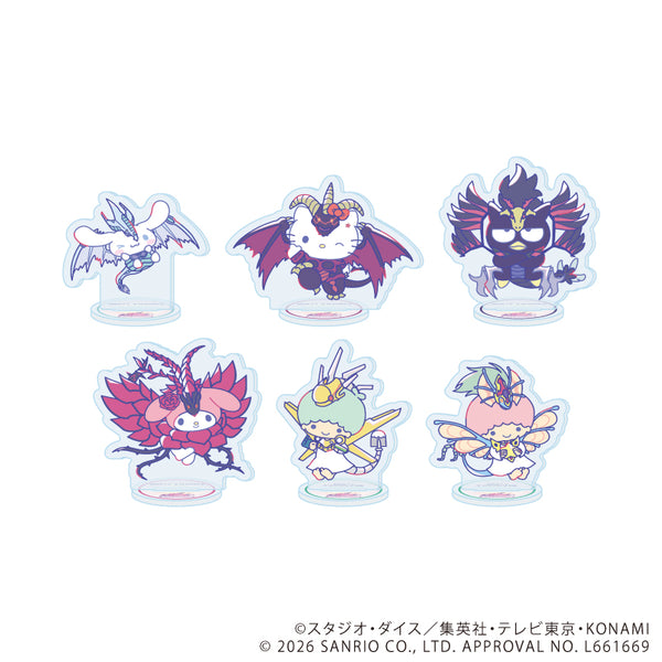 『遊☆戯☆王5D's×サンリオキャラクターズ』アクリルぷちスタンド01/コンプリートセット(全6種)(コラボイラスト)