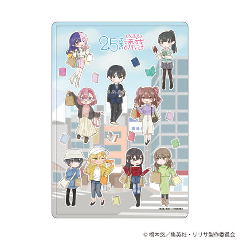『2.5次元の誘惑』キャラクリアケース21/おでかけニットver. 集合デザイン(レトロアートイラスト)