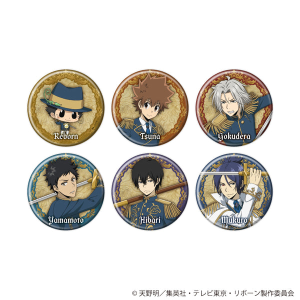 『家庭教師ヒットマンREBORN!』缶バッジ74/コンプリートセット(全6種) 騎士Ver.(描き下ろしイラスト)