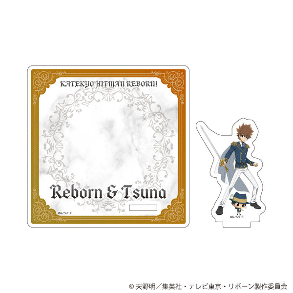 『家庭教師ヒットマンREBORN!』アクリルコースタースタンド06/リボーン&沢田綱吉 騎士Ver.(描き下ろしイラスト)