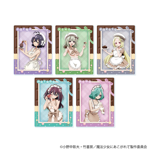 『魔法少女にあこがれて』アクリルカード06/コンプリートセット(全5種)(描き下ろしイラスト)