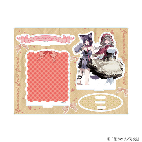 《好都合半朋友》壓克力場景模型01/久留真珠海&濱薔薇輝子A(全新繪製插圖)