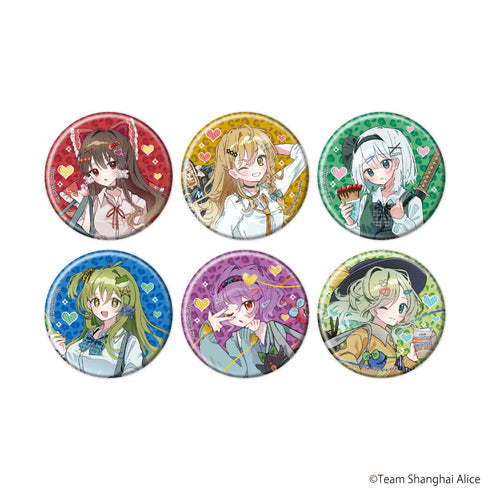 『東方Project』缶バッジ17/平成ギャルver. ブラインド(全6種)(描き起こしイラスト)【BOX】【202607再販】