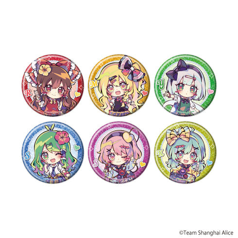 『東方Project』缶バッジ18/平成ギャルver. ブラインド(全6種)(ミニキャライラスト)【BOX】【202607再販】