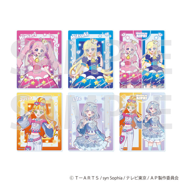 『ひみつのアイプリ』アクリルカード05/デュオコーデver. コンプリートセット(全6種)(描き下ろしイラスト)