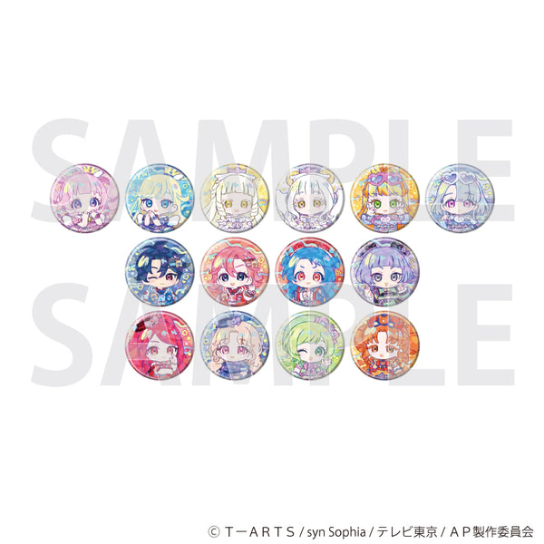 『ひみつのアイプリ』ホログラム缶バッジ(57mm)05/デュオコーデver. コンプリートセット(全14種)(ミニキャライラスト)