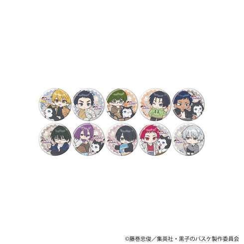 『黒子のバスケ』缶バッジ36/テツヤ2号といっしょver. コンプリートセット(全10種)(ミニキャライラスト)