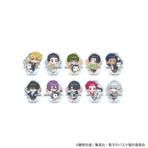 『黒子のバスケ』アクリルぷちスタンド29/テツヤ2号といっしょver. コンプリートセット(全10種)(ミニキャライラスト)