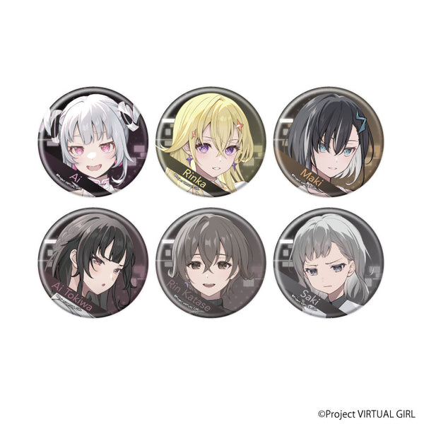 『VIRTUAL GIRL @ WORLD’S END』缶バッジ01/コンプリートセット(全6種)(公式イラスト)