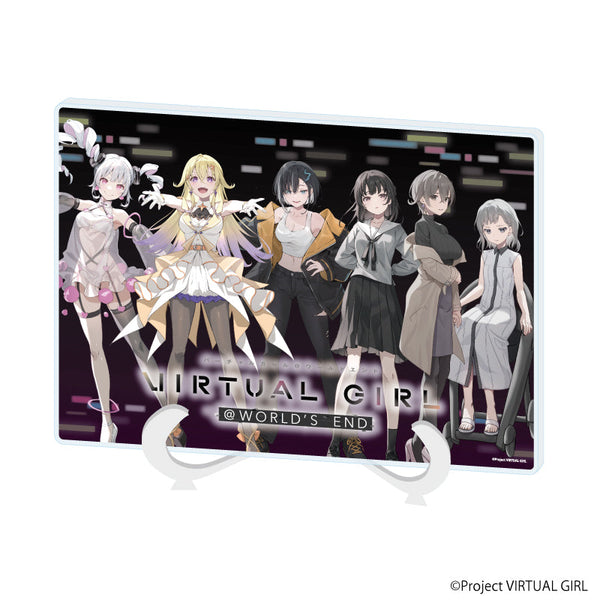 『VIRTUAL GIRL @ WORLD’S END』アクリルアートボード(A5サイズ)01/整列デザイン(公式イラスト)
