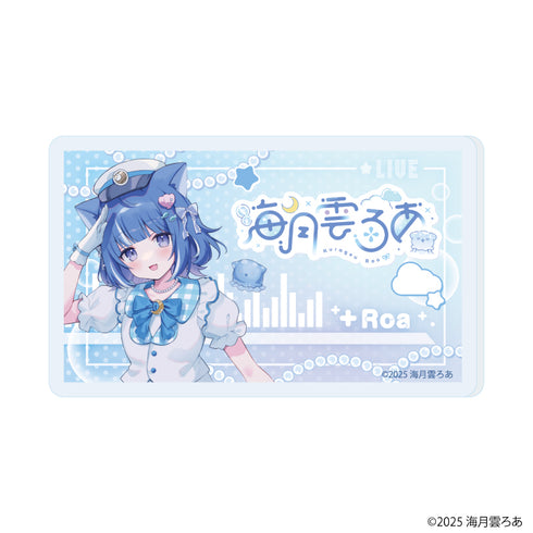 『海月雲ろあ』おなまえアクリルプレートバッジ01/海月雲ろあ 駅員衣装ver A(描き下ろしイラスト)