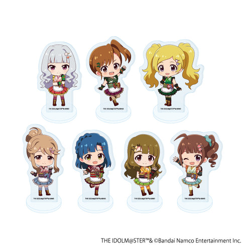 "The Idolmaster Million Live!" Acrylic Mini Stands 06 / Japanese-Style Café Ver. Complete Set (7 Varieties) (Mini Character Illustrations)
